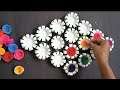 Beautiful wall hanging with paper cup/paper cup craft idea/best out of waste