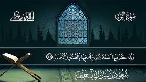 سورة النور | سعود بن مبارك آل جمعة | المصحف المرتل من ليالي رمضان 1446هـ#المصحف_المرتل 