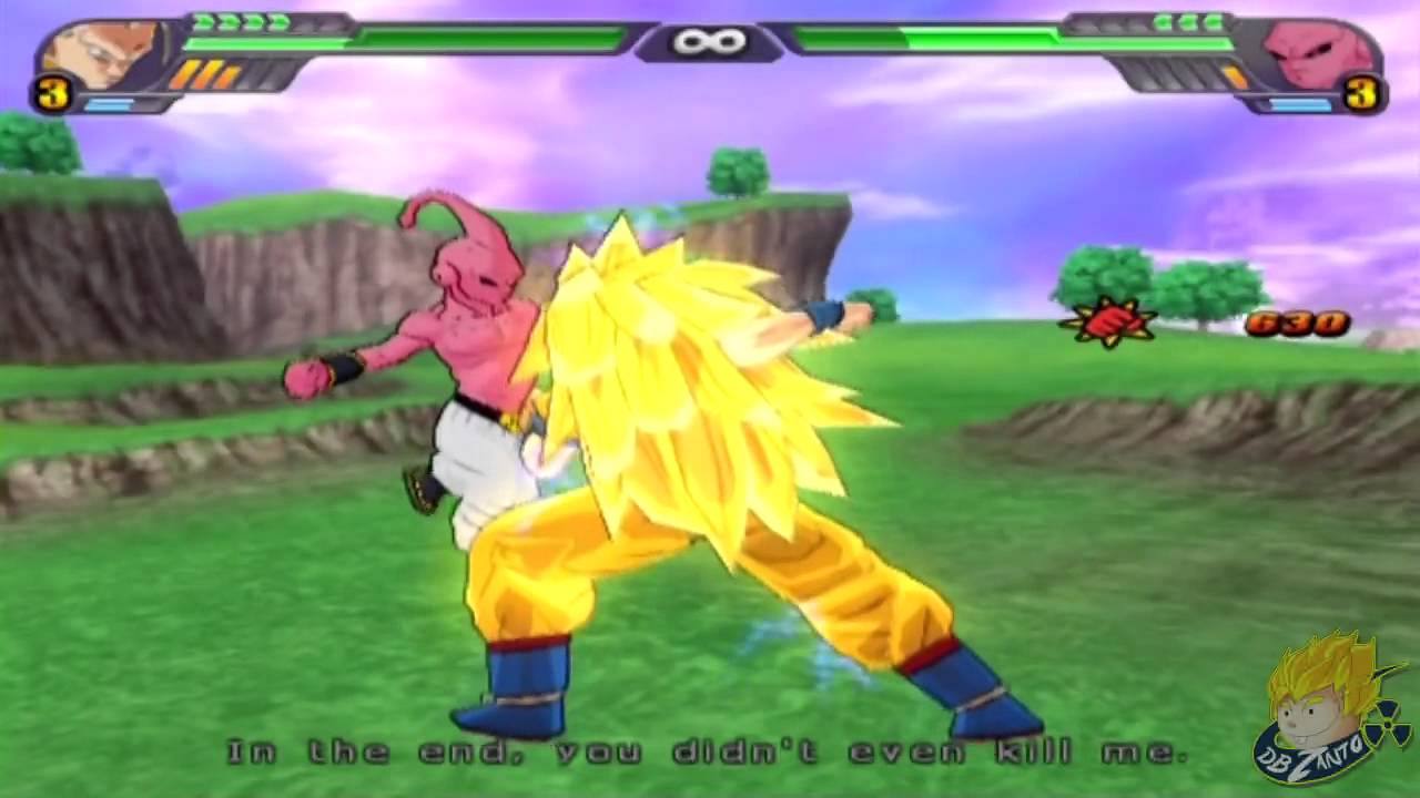Dragon Ball Z Budokai Tenkaichi 3 - Story Mode SSJ3 Goku Vs Kid Buu ...