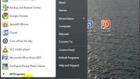 Instant Shutdown shortcut for Windows Vista