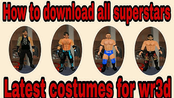 How to download latest costumes(textures) for wr3d/wrestling revolution 3d game