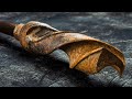 A scorpion knife made from an ordinary rusty drill beauty and sharpness in one product
