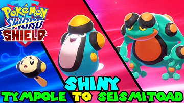 Evolving SHINY TYMPOLE to SHINY SEISMITOAD in Pokemon Sword & Shield