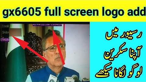 How to add full screen logo gx6605 |add running number gx6605 racievar