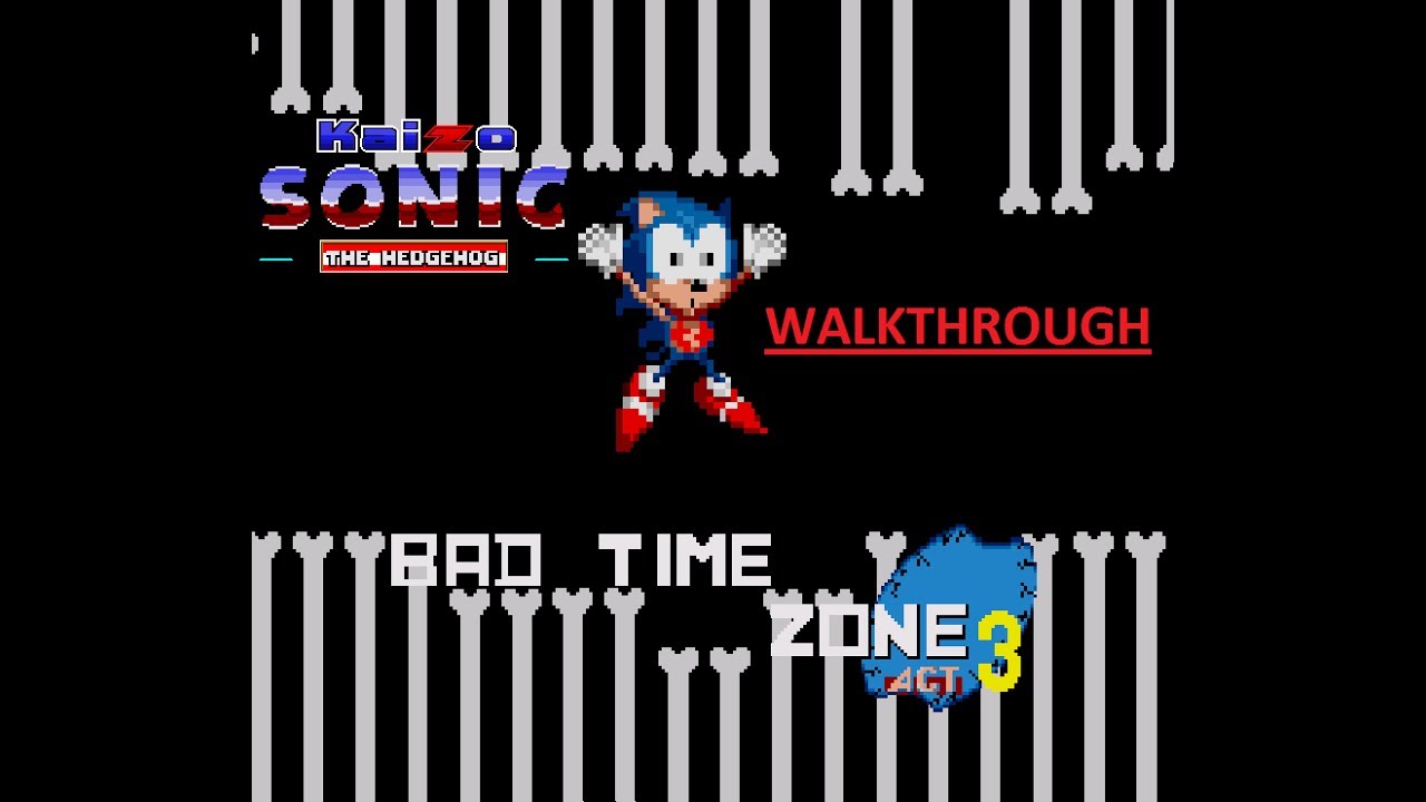Kaizo Sonic Walkthrough - Bad Time Zone Act 3