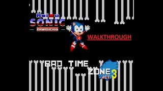 Kaizo Sonic Walkthrough - Bad Time Zone Act 3