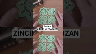 Sadece Zincir Ve Trabzan! Kolay Dantel Modeli #crochet #elişiemekister