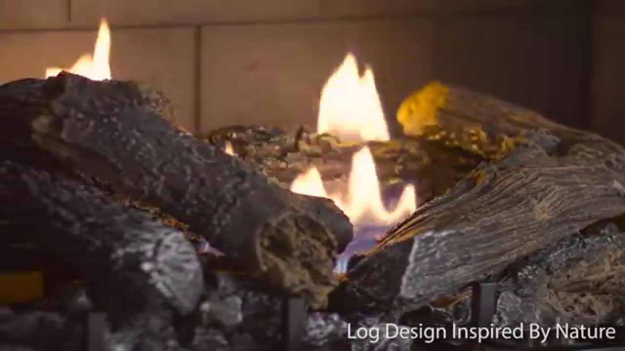 Pleasant Hearth VFL-HT24DR 24 Heritage Series Vent Free Gas Log Set -  YouTube