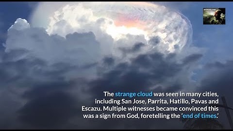 is This a Cloud or UFO Mother Ship Masquerading as a Cloud in Costa Rica?