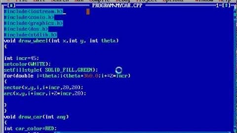 Moving Car In C++ Graphics