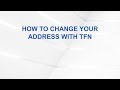 How to Change Your Address with TFN