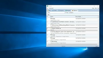 Using RecentX clipboard history manager in Windows
