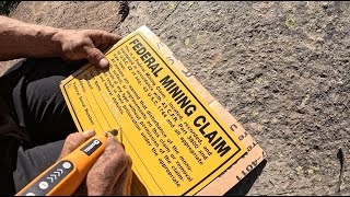 Staking a Federal Mining Claim Rockstar PS on Homestake Pass Montana