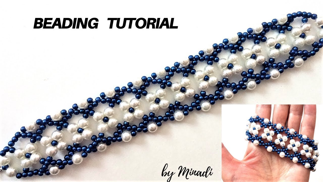 How to make a bracelet with pearl beads. Bracelet tutorial. Diy ...