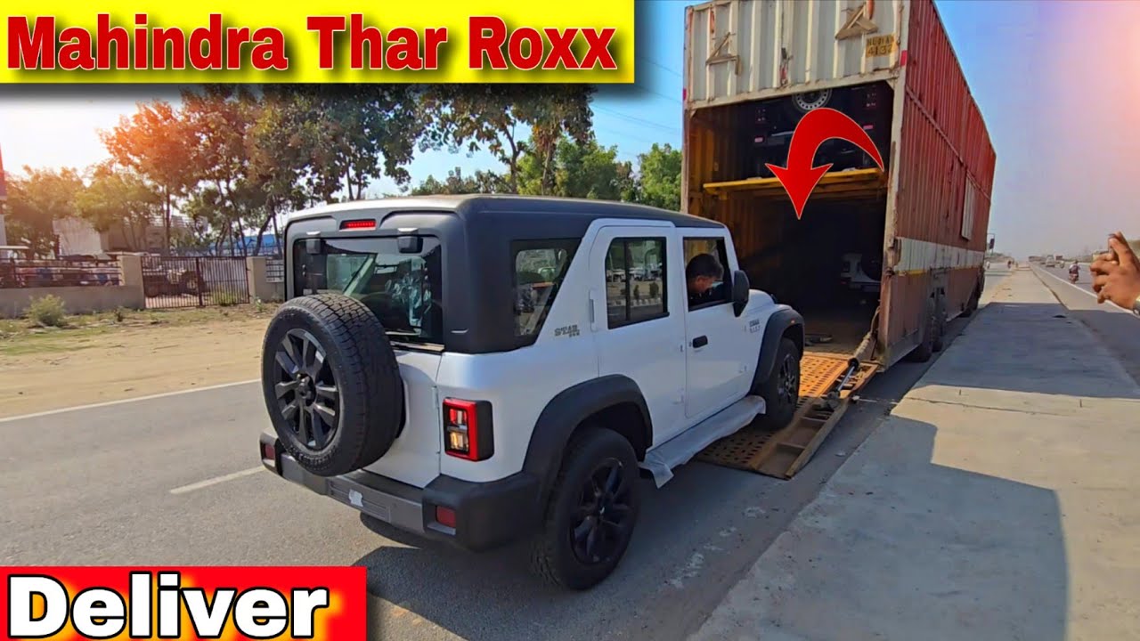 Unloading Mahindra Thar Roxx ! New Mahindra Thar Roxx Deliver ! RJ Vlogs 