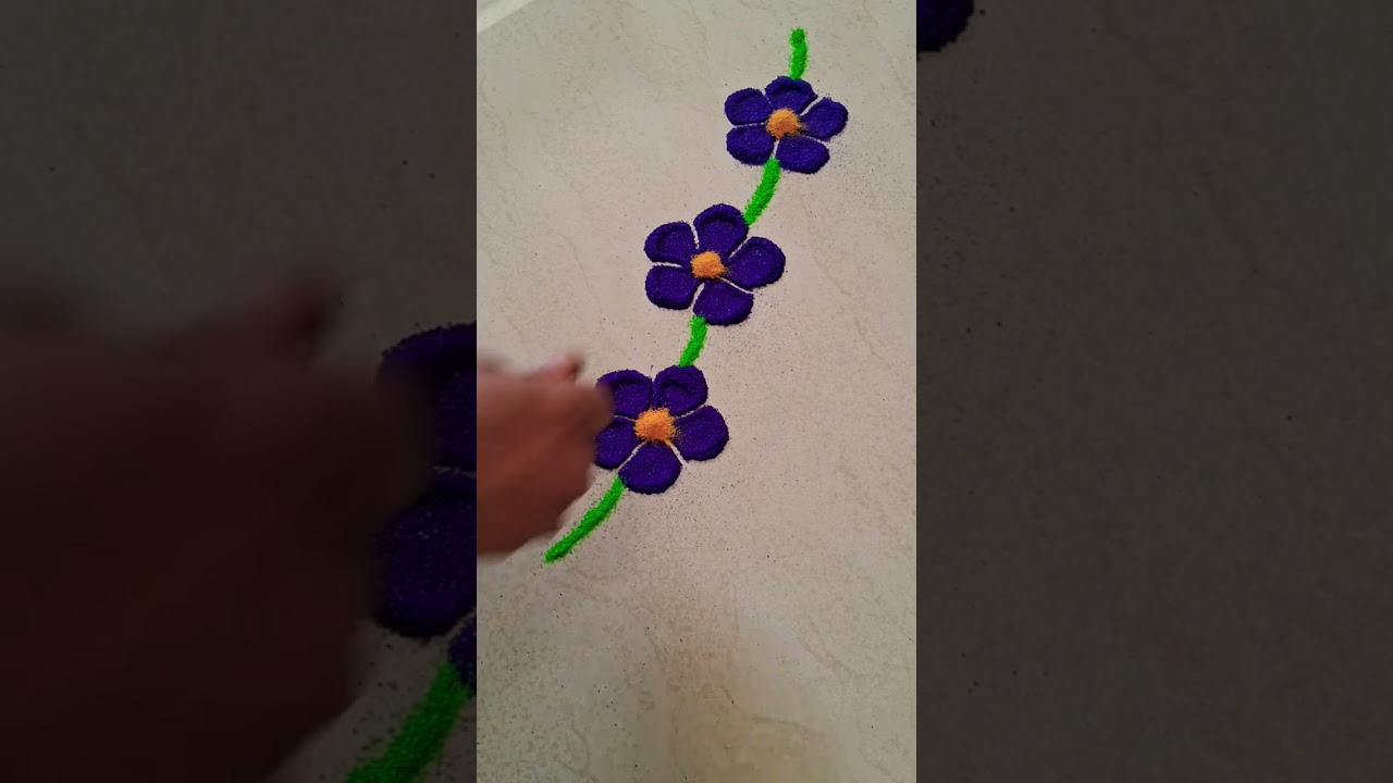 Flower Rangoli Design 