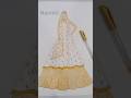 Fashion illustration, Ethenic wear #shorts #short video #shorts feed