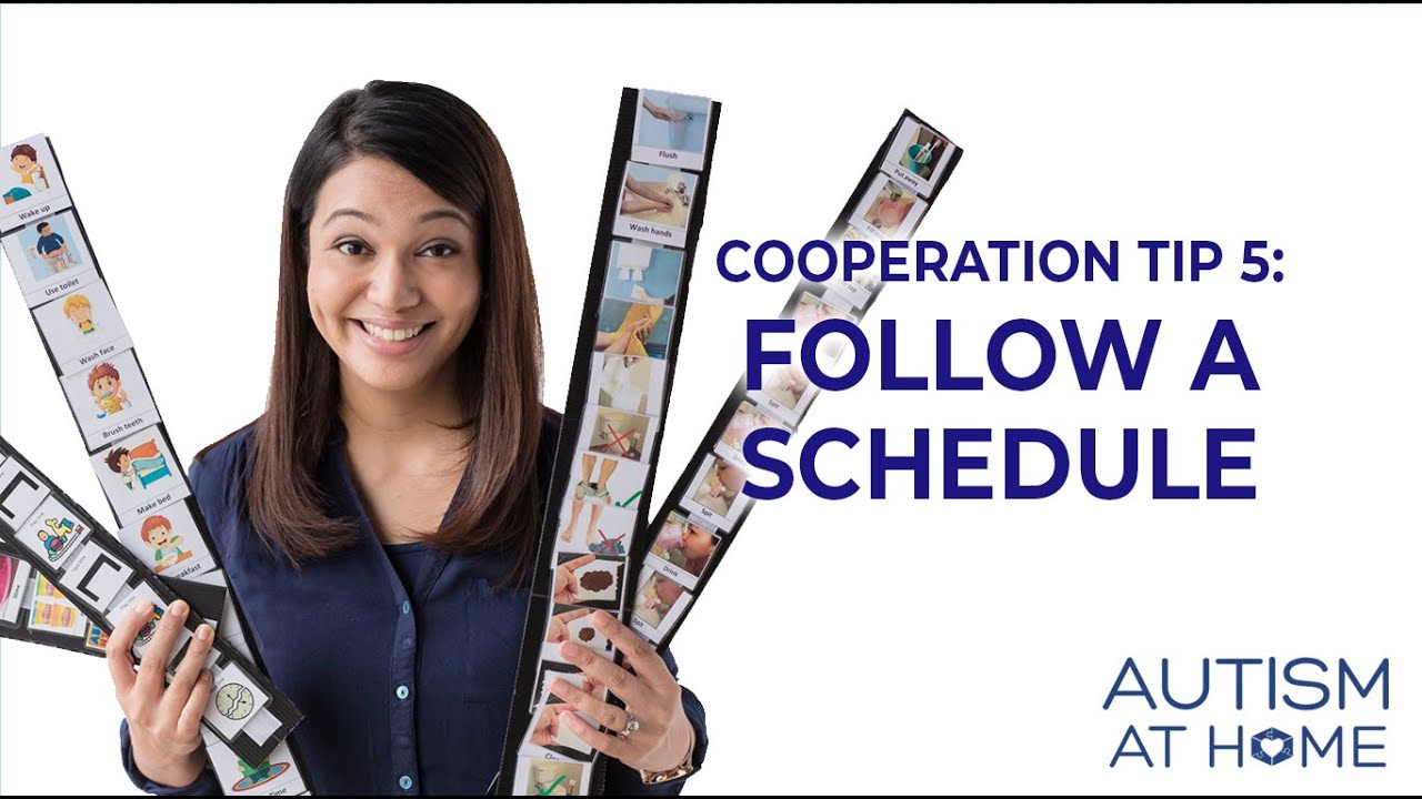 Following a Schedule - Teaching Cooperation (6/7) | Autism at Home