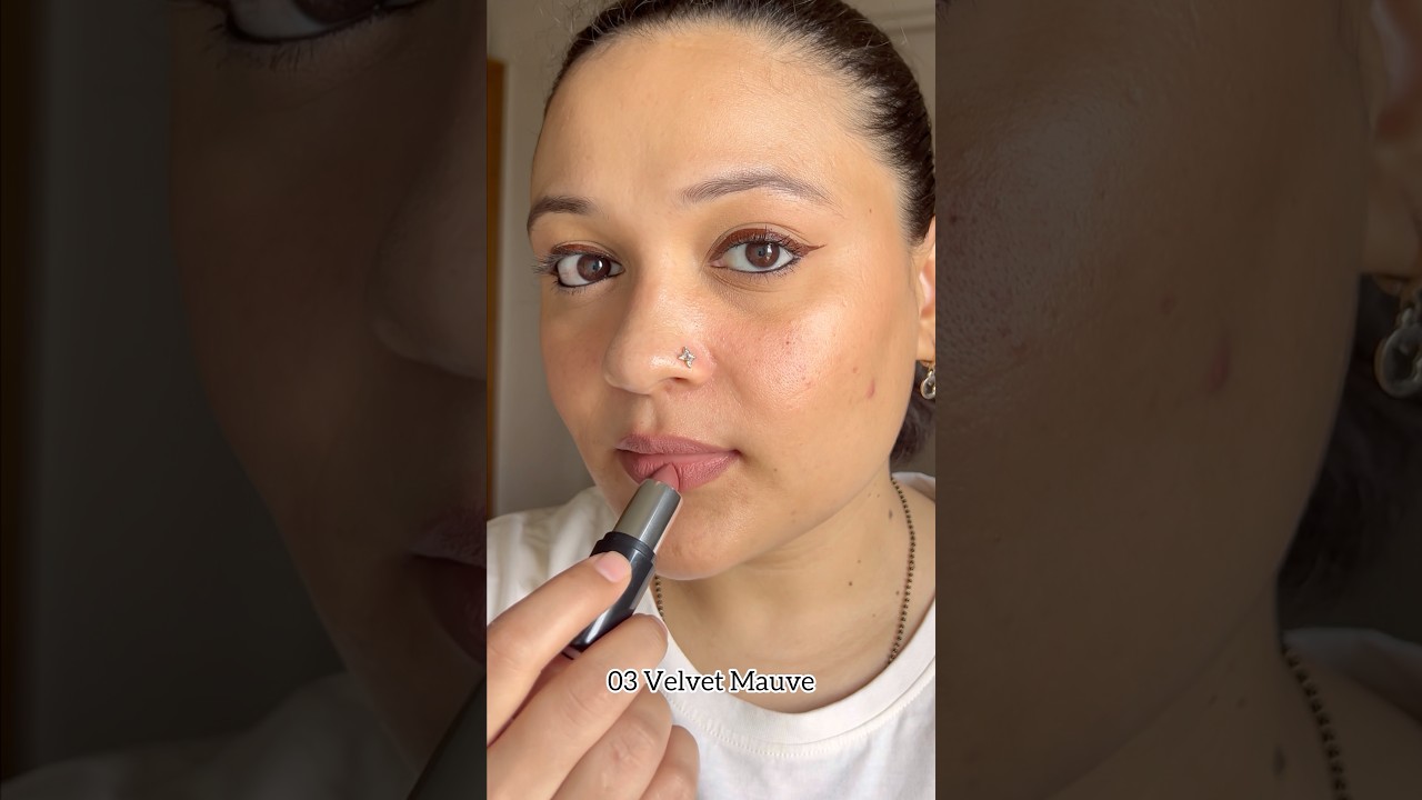 Renee prime matte lipstick shade 03 velvet mauve #lipstickswatches #shortsfeed #makeup #ytshorts
