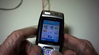 Prototype Samsung SGH-E865 - Menu Overview