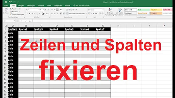 Wie fixiere ich die ersten beiden Spalten in Excel?