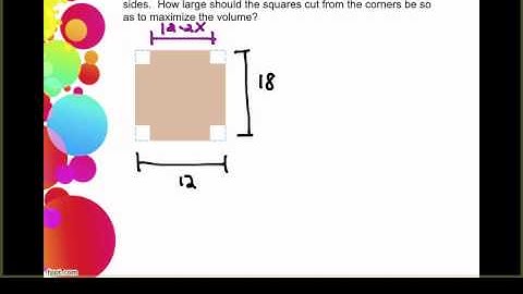 Optimization Example - Rectangular Prism