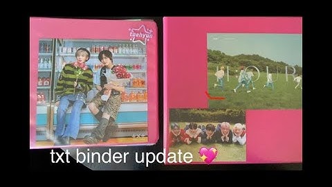 txt photocard binder update | put away photocards with me after 6 months!