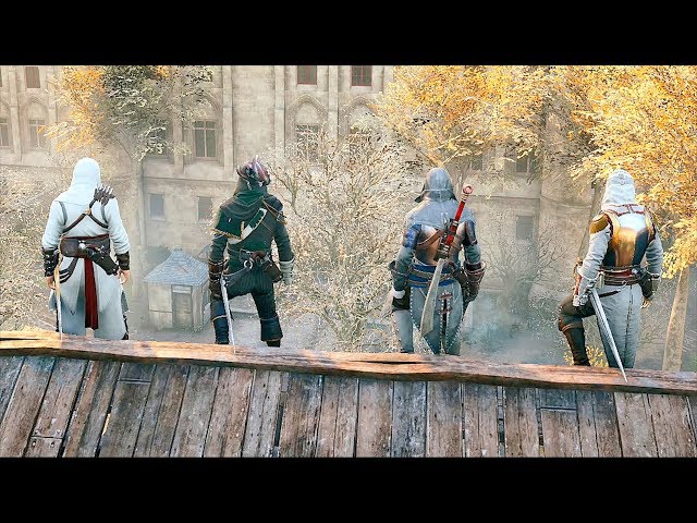 Assassin's Creed Unity Public Co-Op & Stealth Kills - Ultra Settings (4K  60FPS) 