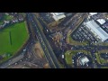 A19 silverlink coast road roundabout development update  december 30th 2016  4k drone footage