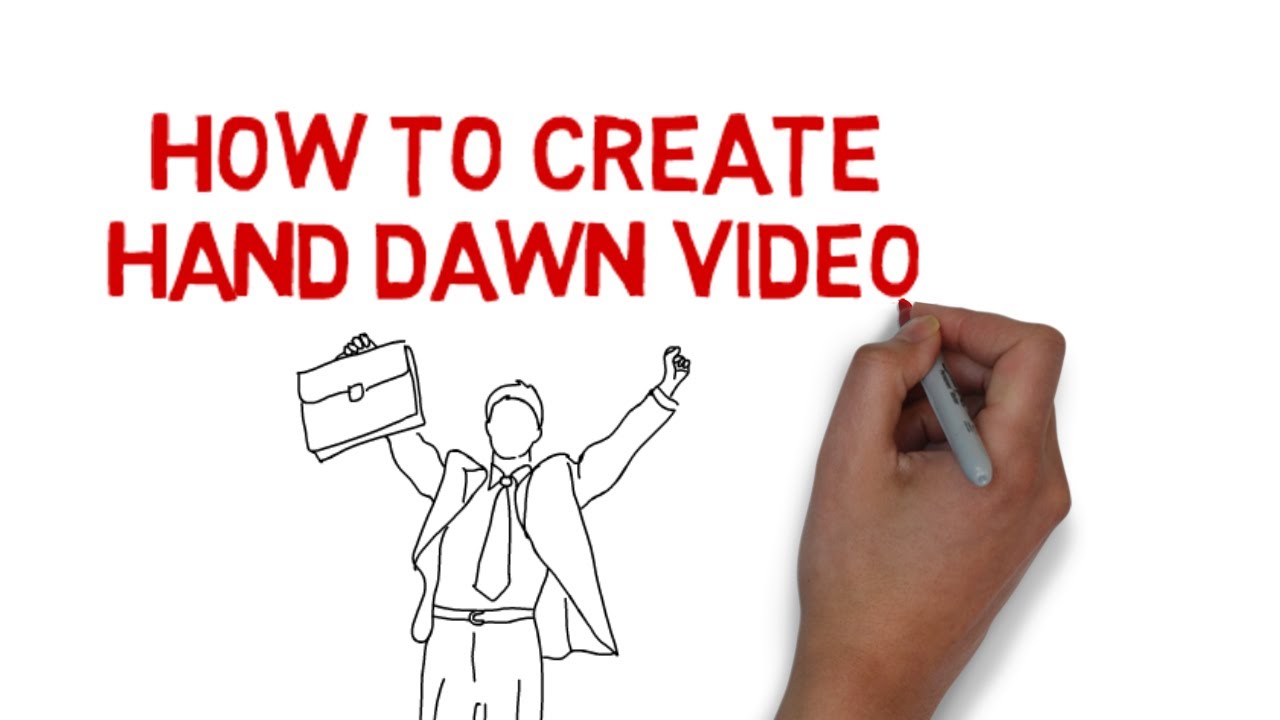 How to create Hand Drawn Videos (Whiteboard videos) - FREE TRIAL - YouTube