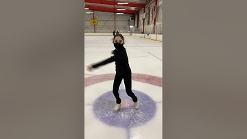 Ice Skating Kid - Back Scratch Spin #iceskating     #figureskating       #shortsfeed  #shorts