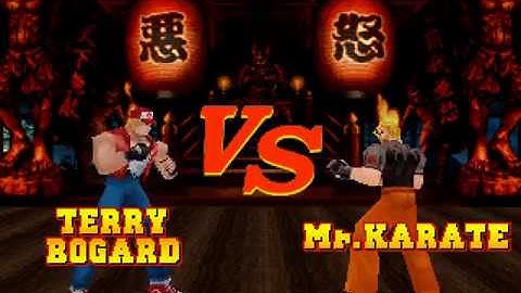 Fighting Game Bosses 168. Fatal Fury Wild Ambition - Mr Karate II secret boss battle