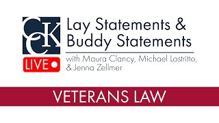 Lay Statements & Buddy Statements: How to fill the gaps in your VA claim