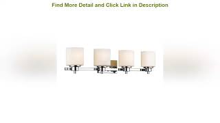Review Chloe Lighting CH821036CM33-BL4 Contemporary 4 Light Chrome Finish Bath Vanity Wall Fixture