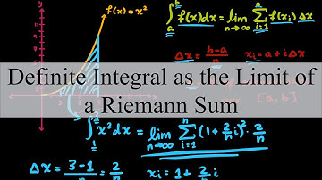 Definite Integral as the Limit of a Riemann Sum - Calculus I