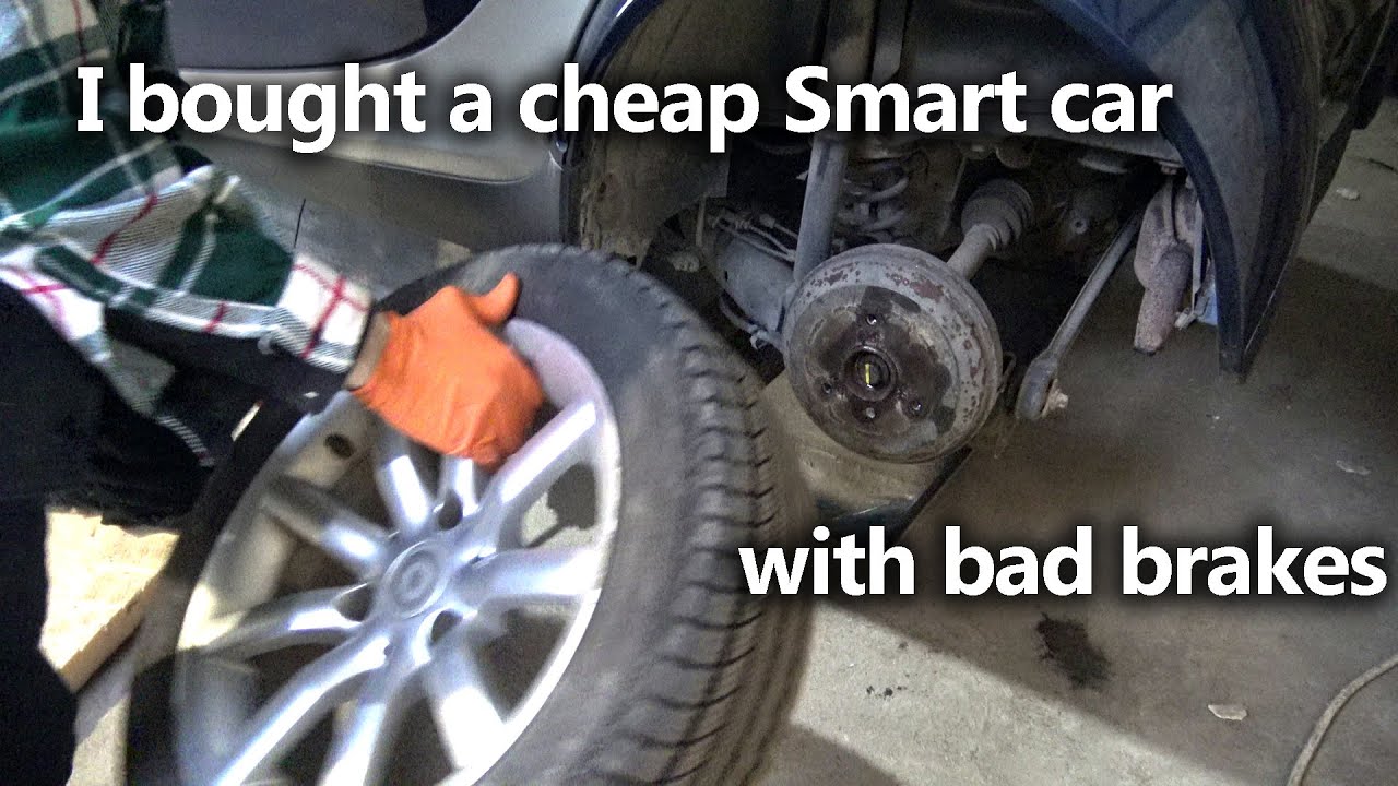 I restored the rear brakes of a cheap Smart car