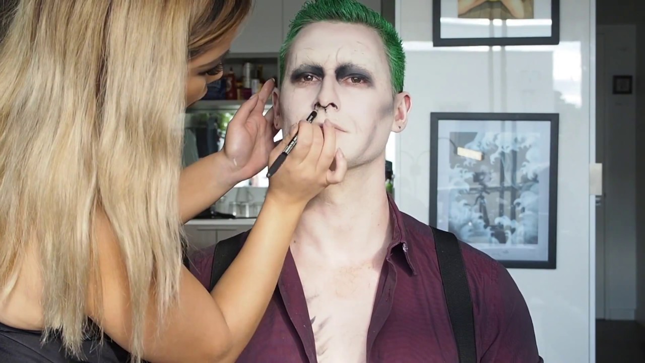 My Version Of Suicide Squad Joker Special FX Make Up Tutorial YouTube
