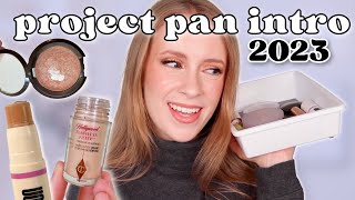 2023 PROJECT PAN INTRO // makeup I want to use up this year!