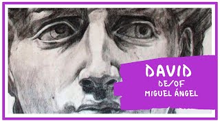 Dibujo el DAVID de Miguel Ángel | Dibujando un clásico con LÁPIZ NEGRO en A4 | Retrato SpeedDrawing
