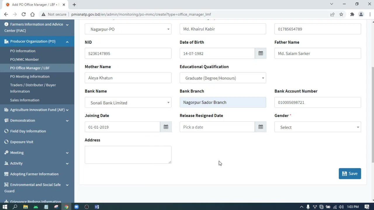 Video tutorial Link of PMIS of NATP2DAE - LBF Info