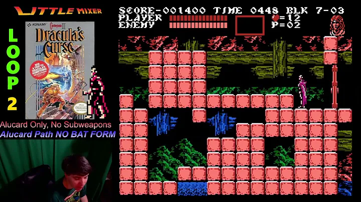 LOOP 2 Alucard only NO BAT FORM, no subweapons, Alucard path Castlevania 3 challenge!