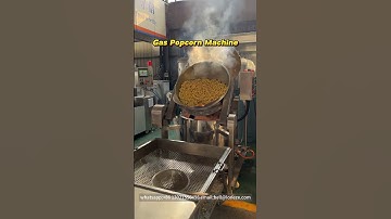 Gas Fire Operated Automatic Large Popcorn Machine #popcornmachine #popcorn #machine #snack
