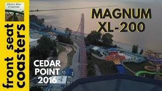 Magnum XL-200 POV HD Cedar Point 2016 Roller Coaster Front Seat On-Ride Arrow Dynamics Hyper