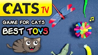 GAME FOR CATS  Best TOYS Compilation   Bells 3D sounds  4K  60FPS [Cats TV]