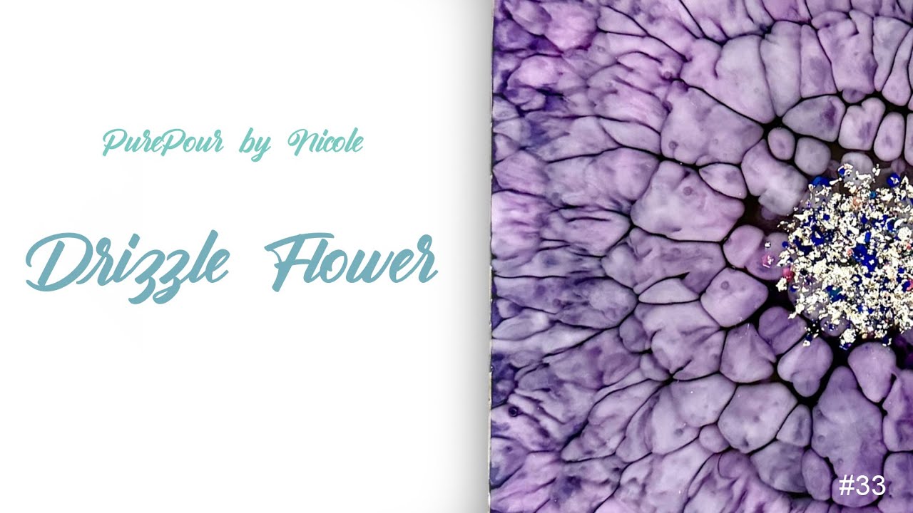 #33 Техника создания цветов методом капельного нанесения краски 🌸💜 | Вдохновлено работами Peti’s ...