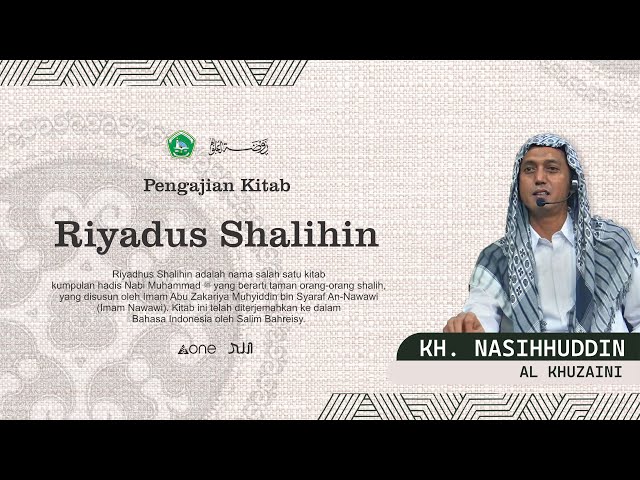 🔴#NGAJI ONLINE | Kitab Riyadus Sholihin   باب حث الصلطان والقضى وغيرهما  Hal 159 [مكتبة مدينه] class=