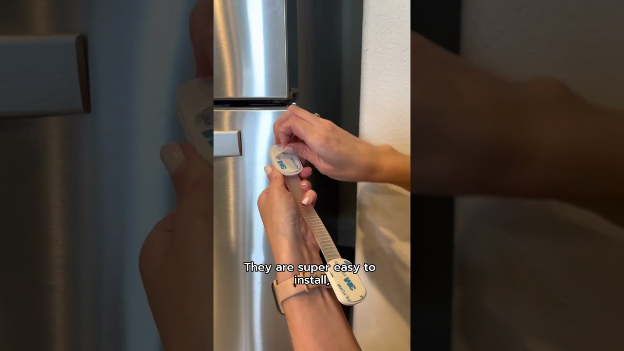 DIY Child fridge lock  Diy baby stuff, Diy lock, Baby proofing hacks
