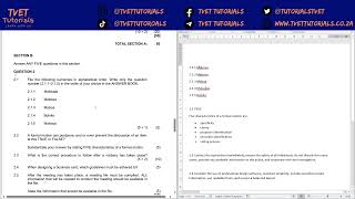 OFFICE PRACTICE N4: PREVIOUS QUESTION PAPER EP2 Profile