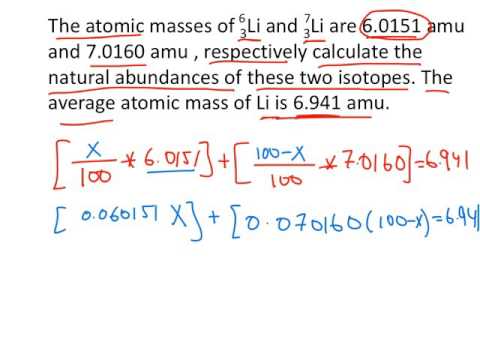 3.1-3.2 Atomic and Molar Mass