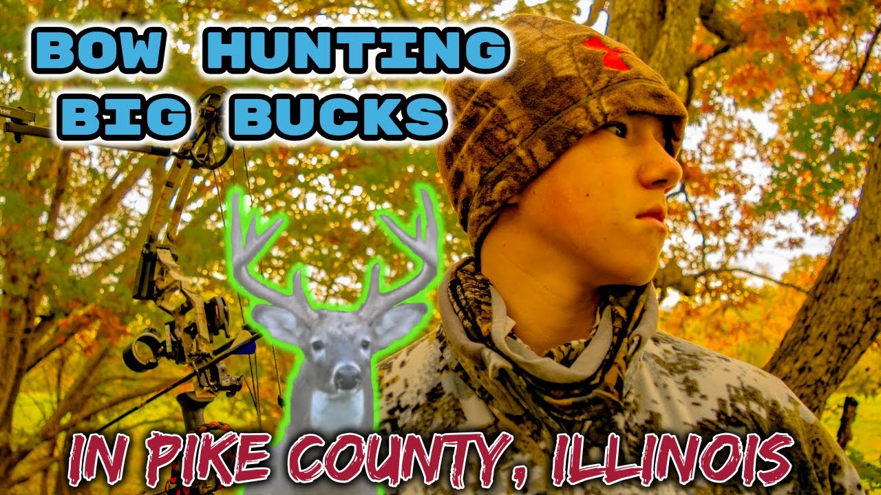 Bow hunting GIANT whitetail bucks during the rut in Pike County, Illinois